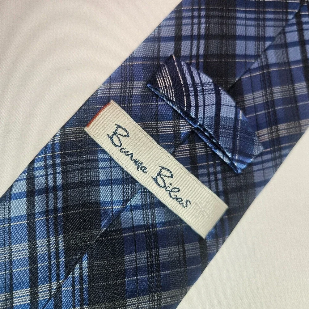 Burma Bibas Tie Mens Geometric Blue 3